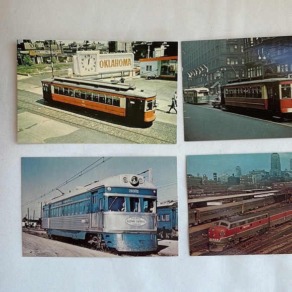 Vintage Postcard Lot Railroad Trains Chicago Illinois 50s Excellent Condition - Picture 3 of 8
